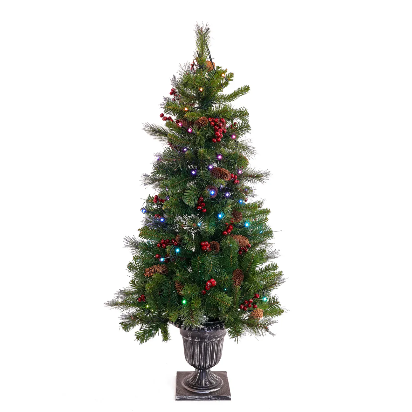 4 ft. Pre-Lit Crestwood Spruce Tree with Twinkly LED Lights