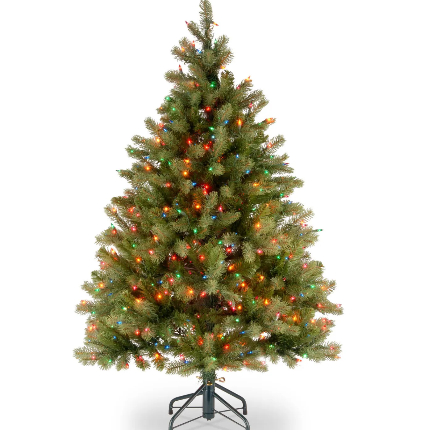 4.5 ft. Pre-Lit Downswept Douglas Fir Tree with Multicolor Lights