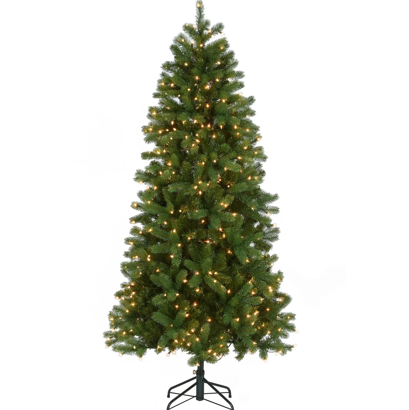 6.5 ft. Pre-Lit Downswept Douglas Fir Slim Tree with Clear Lights