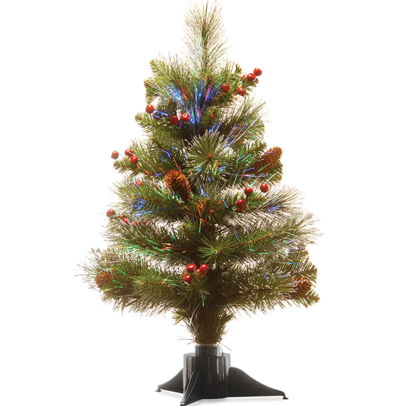 2 ft. Pre-Lit Fiber Optic Crestwood Tree