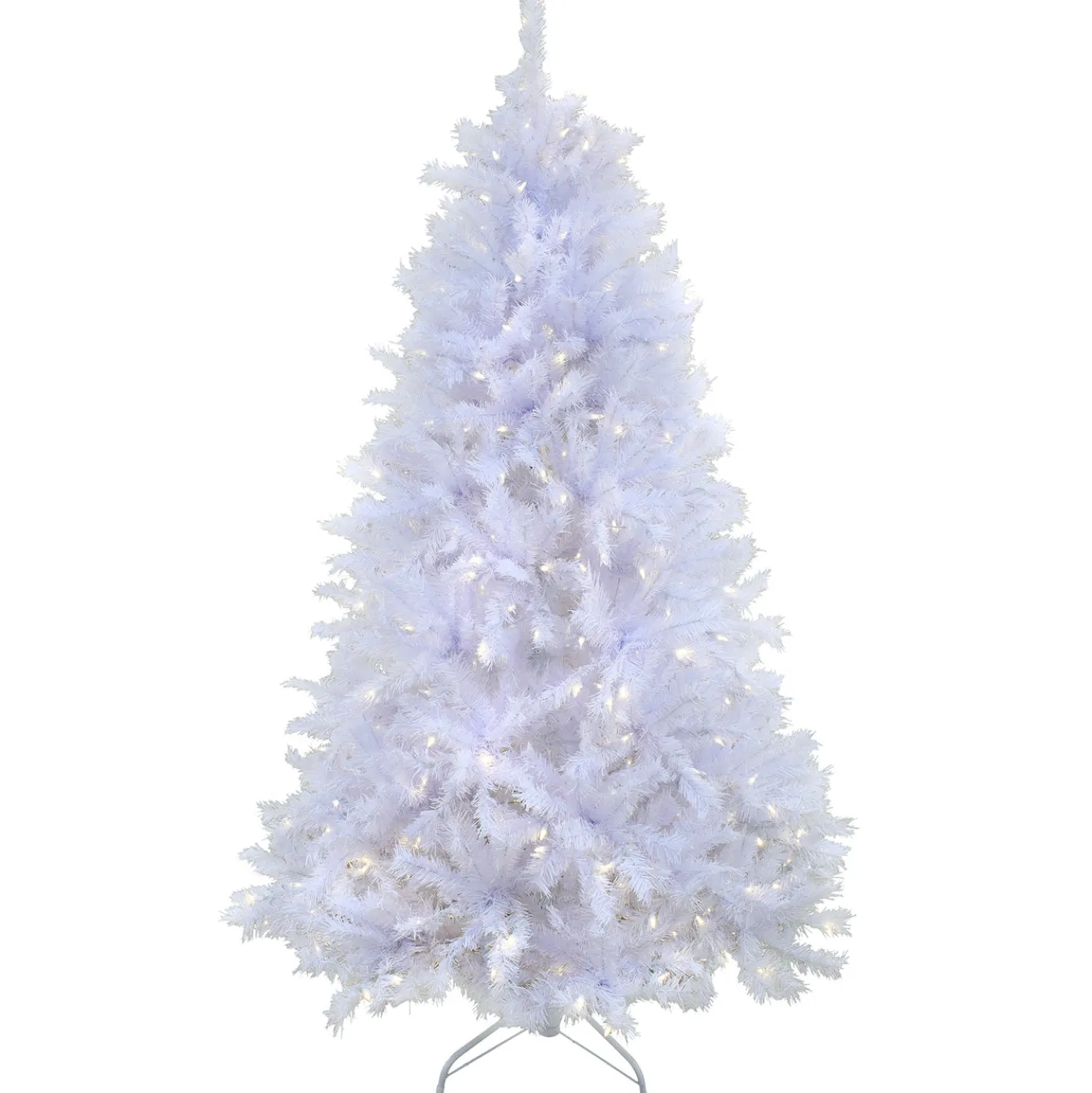 9 ft. Pre-Lit Millville White Tree with PowerConnect Dual Color LED Lights