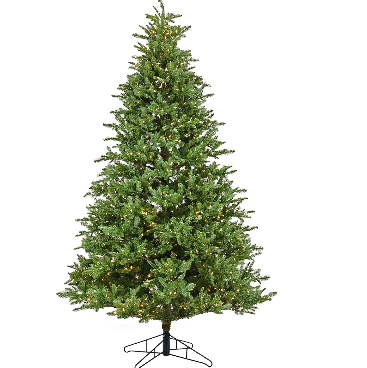 10 ft. Pre-Lit Norway Spruce Hinged Tree with Warm White LED Lights