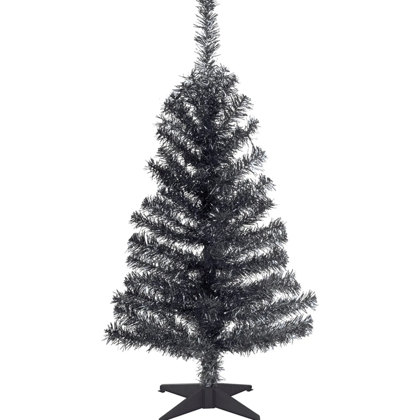 3 ft. Tinsel Collection Black Tree