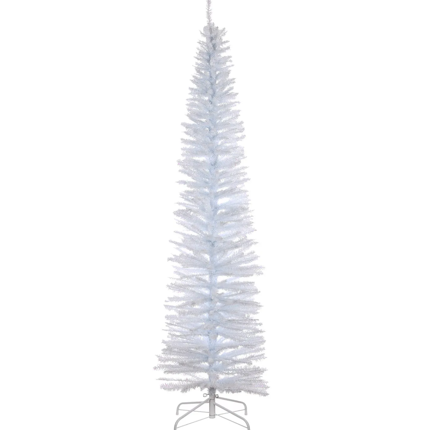 7 ft. Tinsel Collection White Iridescent Tree