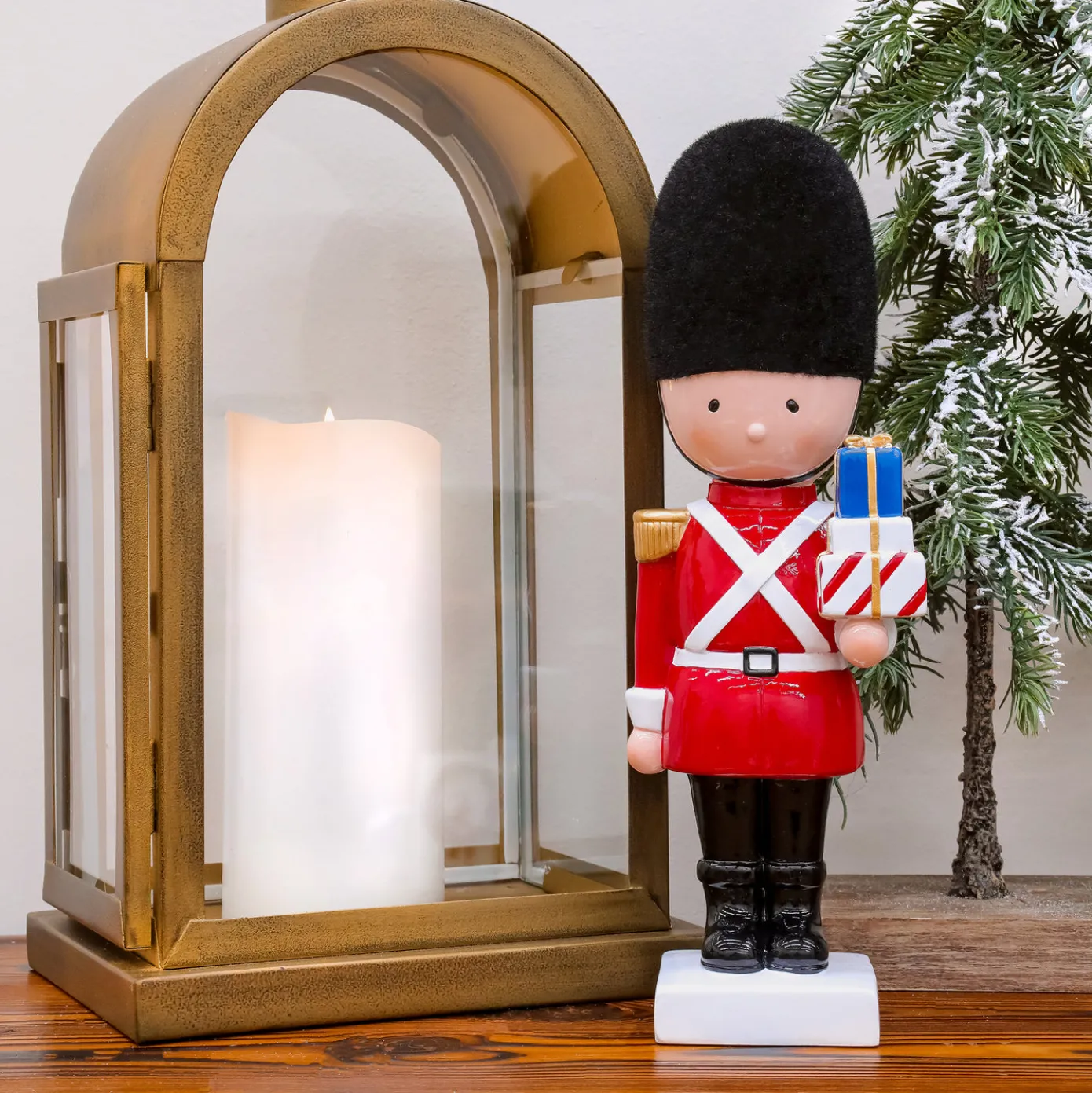11 in. Christmas Soldier with Gifts