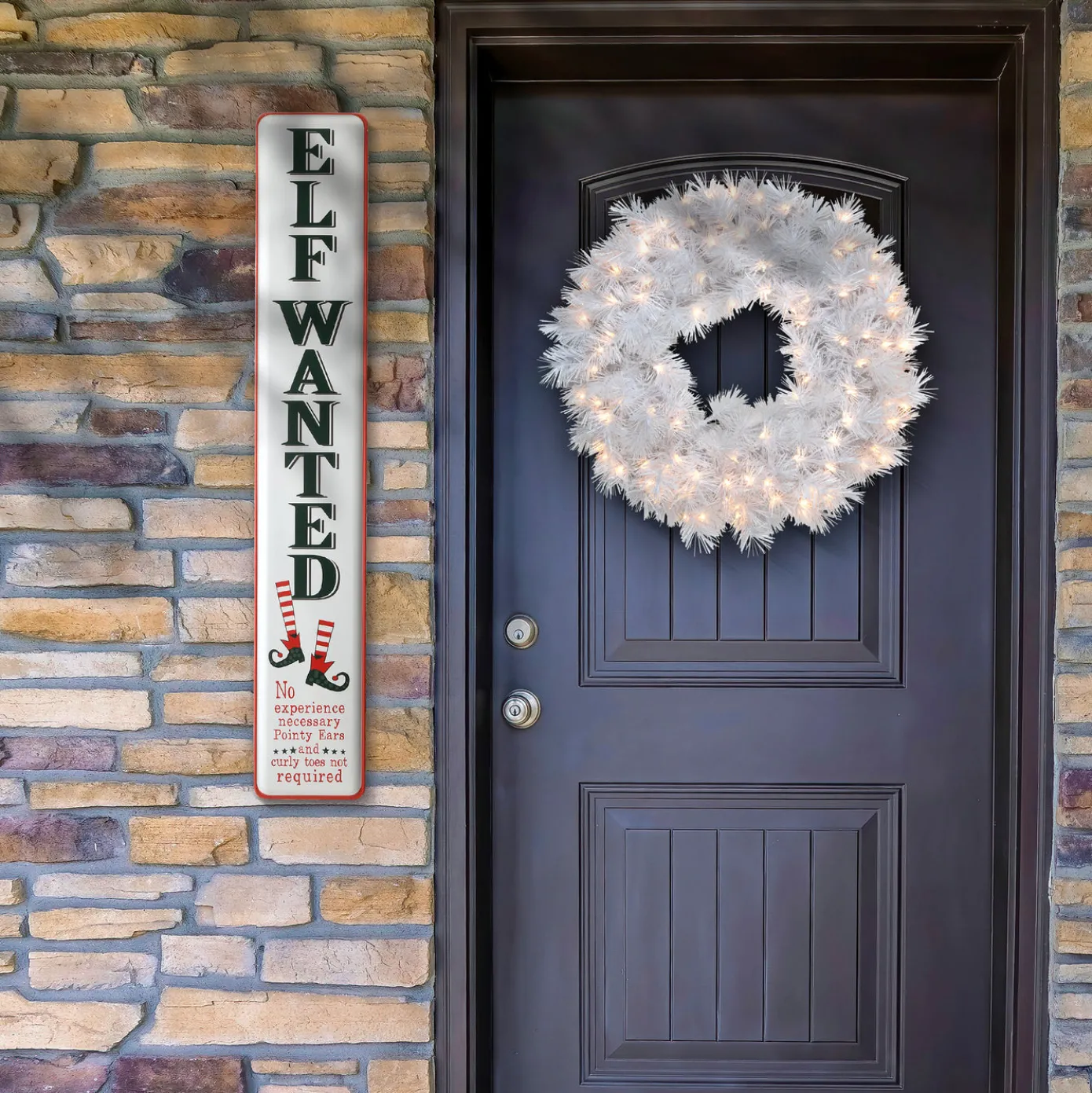 47 in. Elf Wanted Wall Sign