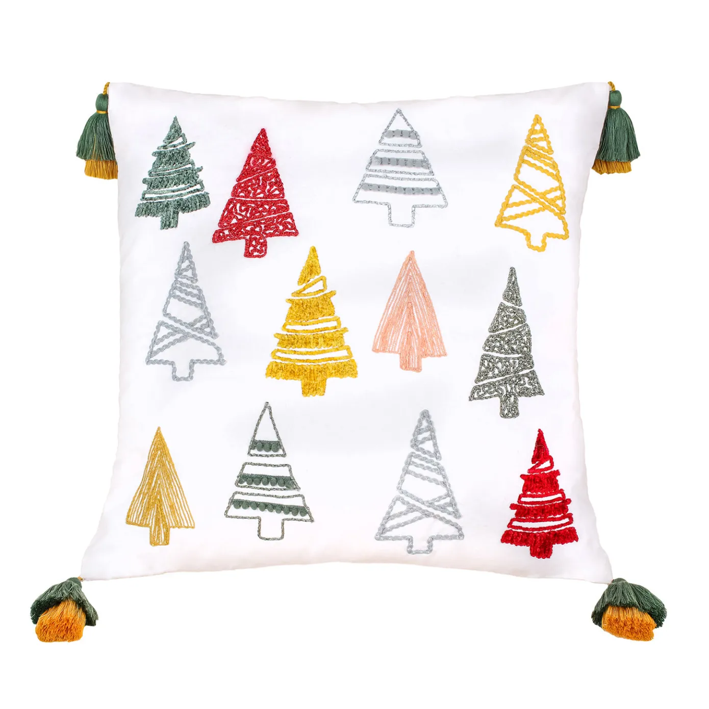 18 in. HGTV Home Collection Evergreen Forest Christmas Pillow
