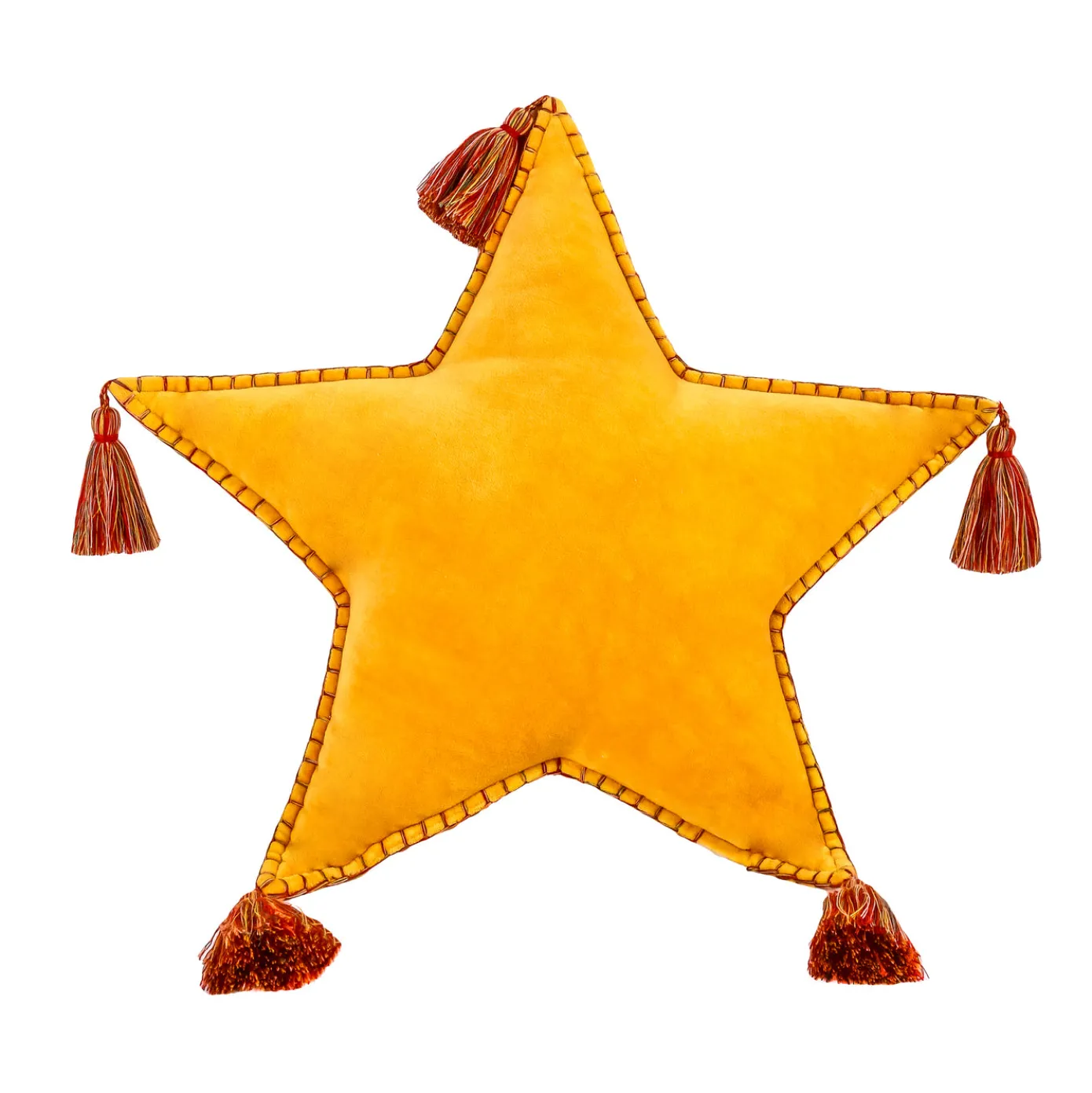 16 in. HGTV Home Collection Star Shape Pillow, Yellow