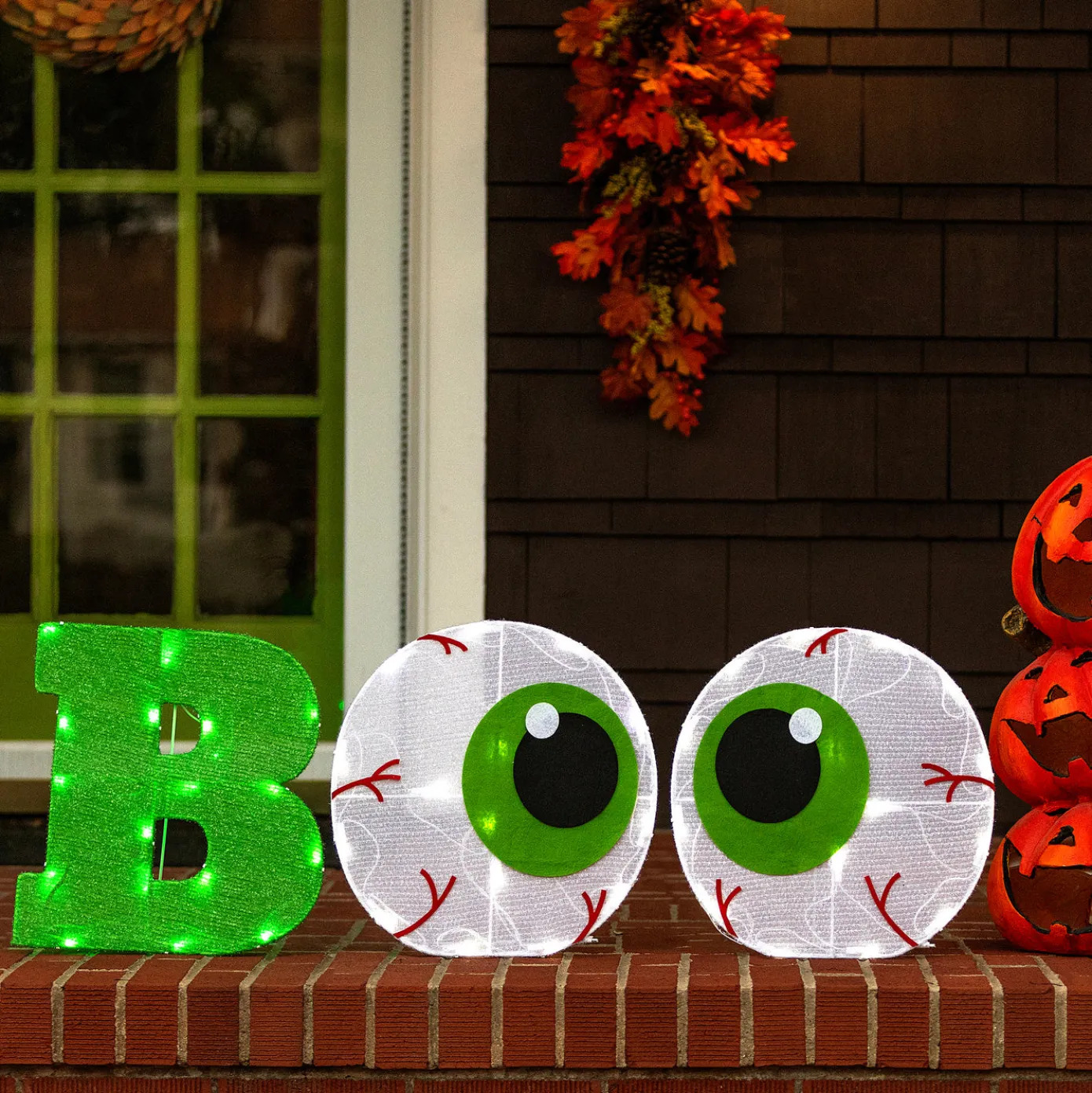 14 in. Pre-Lit BOO Sign with LED Lights