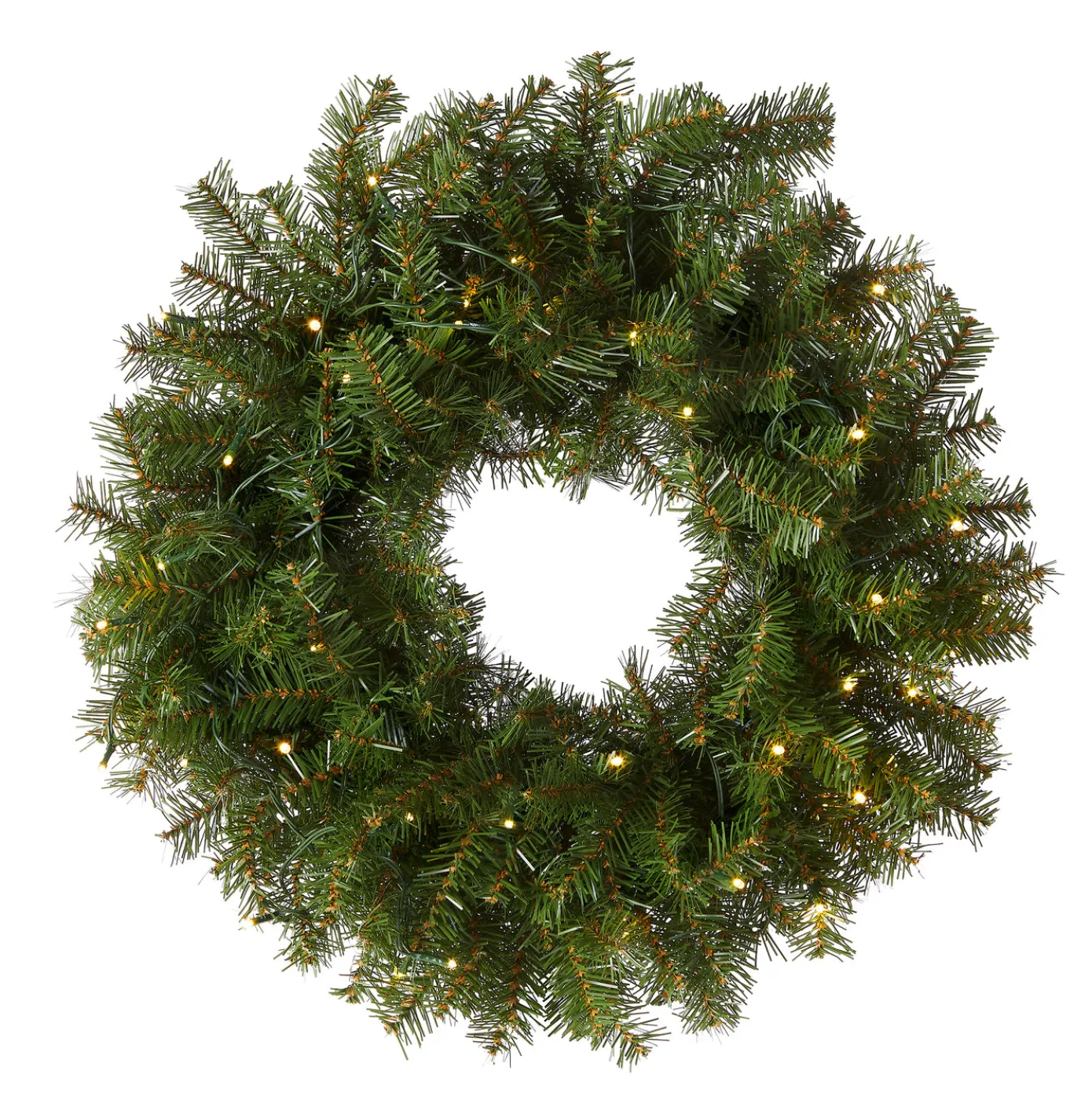 30 in. Pre-Lit Norwood Fir Wreath with LED Lights