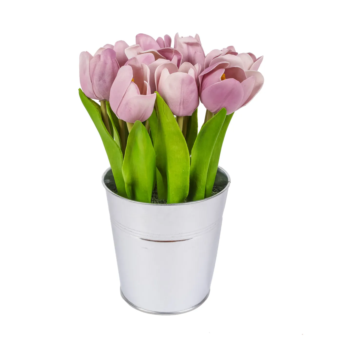 9 in. Spring Mauve Tulip Bouquet