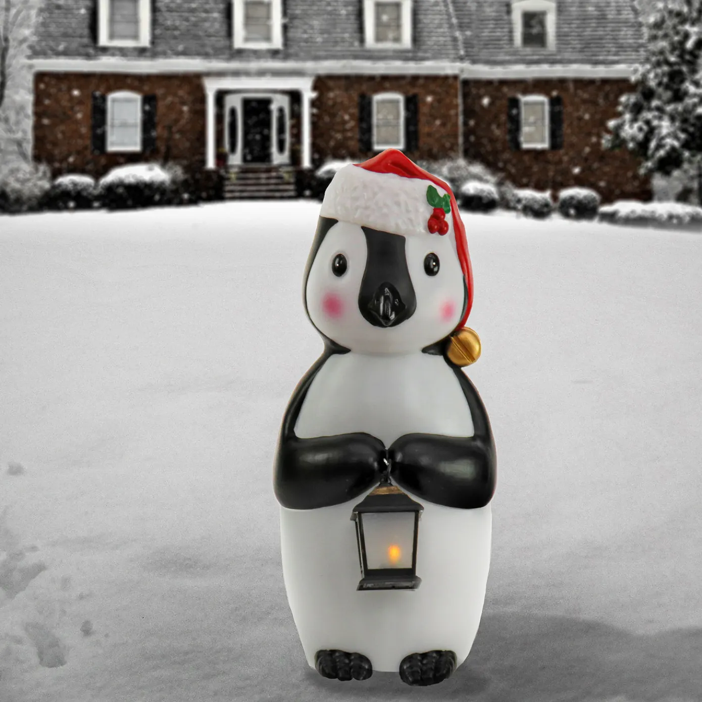 23 in. Vintage Penguin Prelit Decor