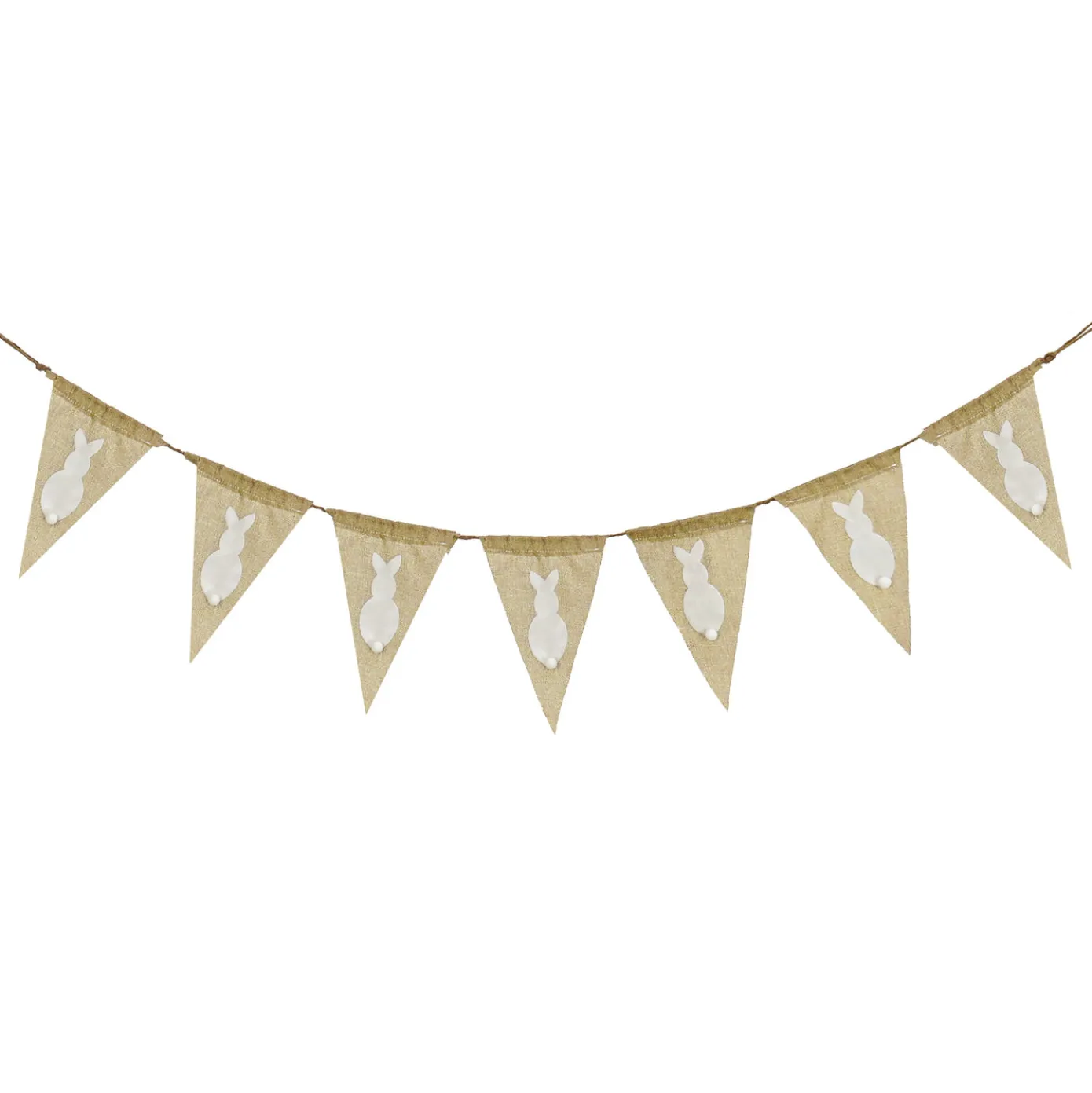 70 in. White Easter Bunny Hanging Banner Decoration