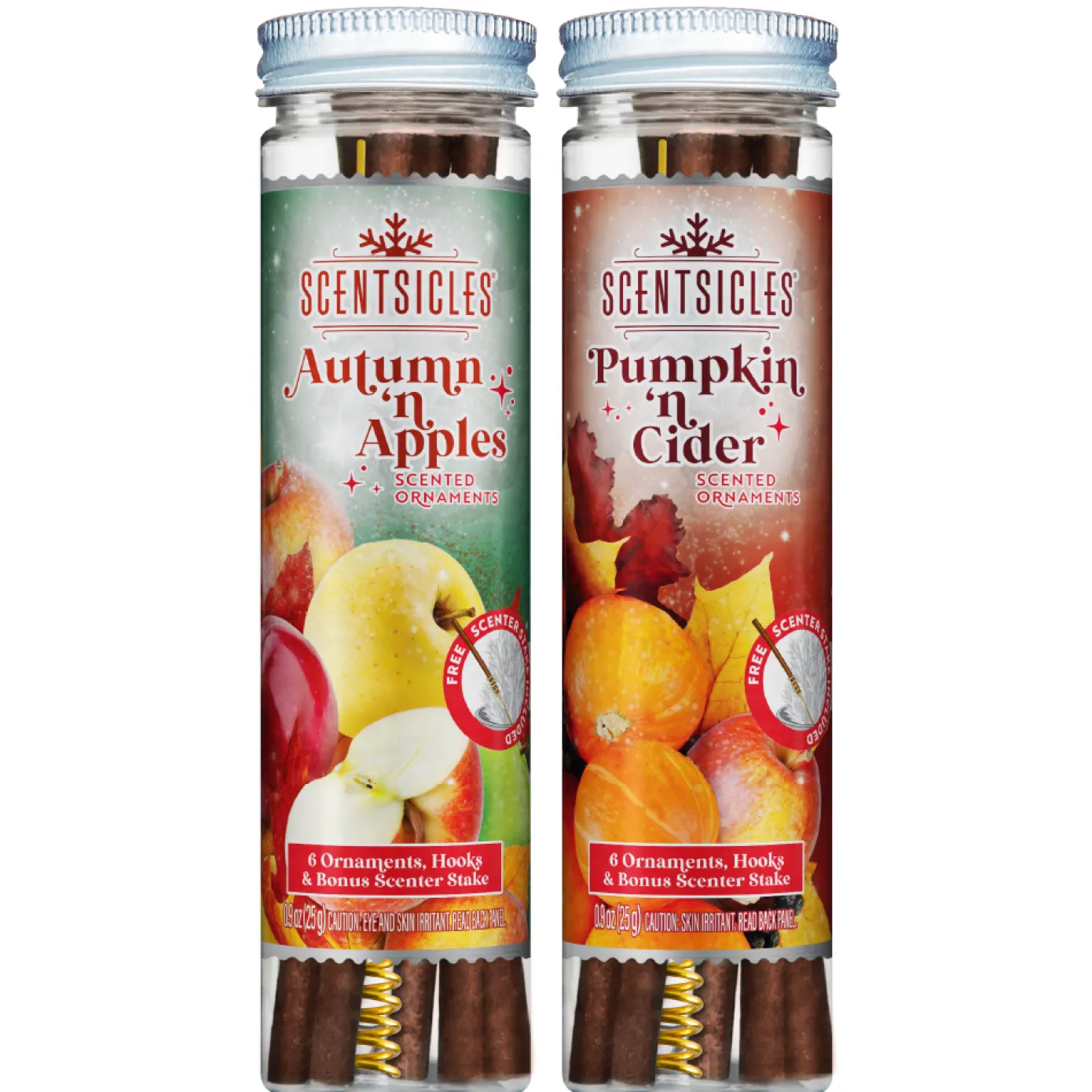 Scentsicles, 6pc Stick, Autumn 'n Apples & Pumpkin 'n Cider- 2 Pack